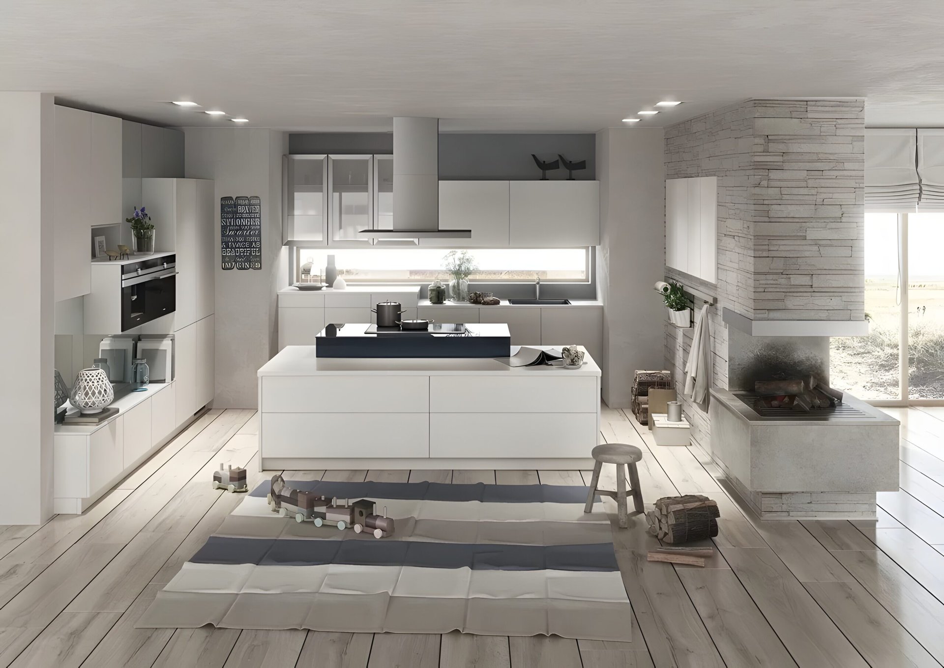 High Gloss Kitchen Cabinets: Mix and Match in Vancouver