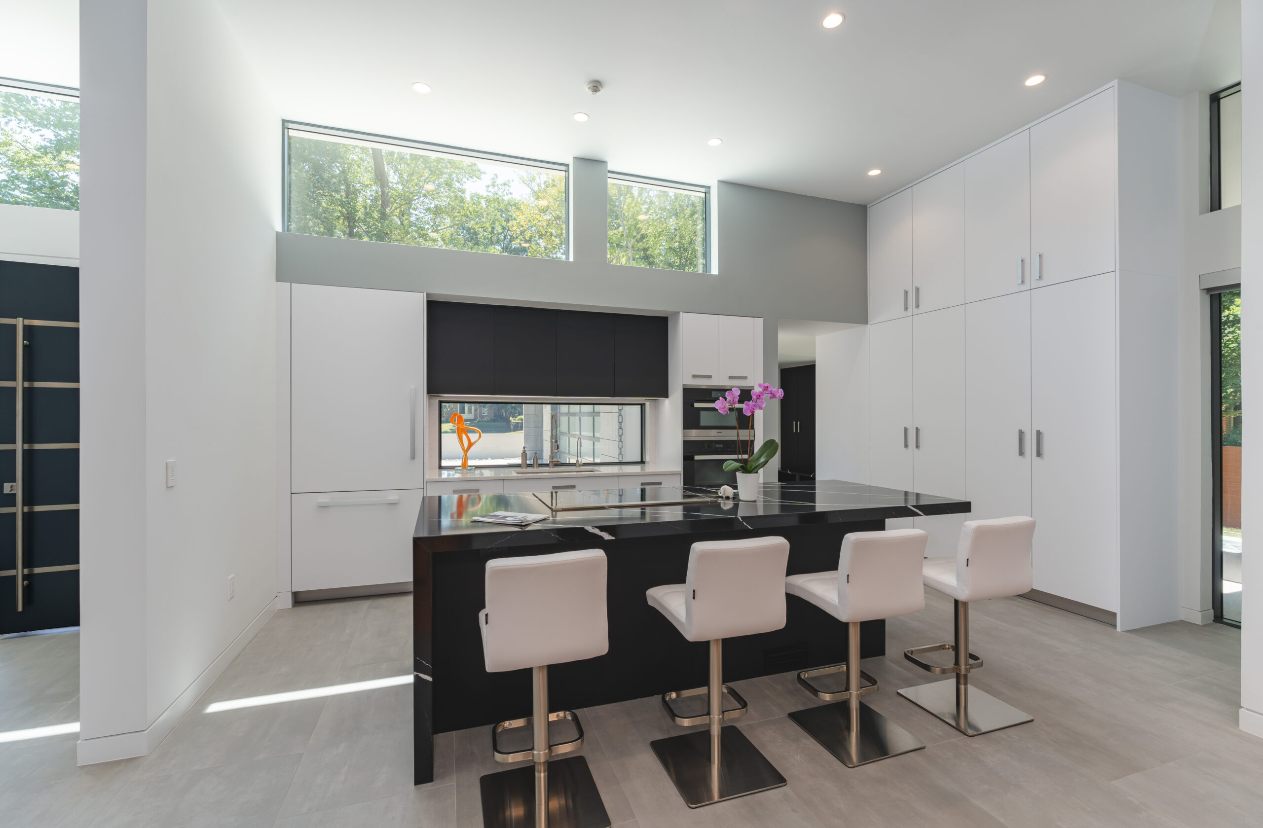 Bauformat German kitchen with full-height cabinetry and integrated appliances